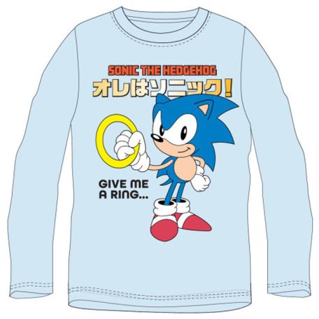 Sonic a sündisznó Ring gyerek hosszú ujjú póló, felső 140 cm
