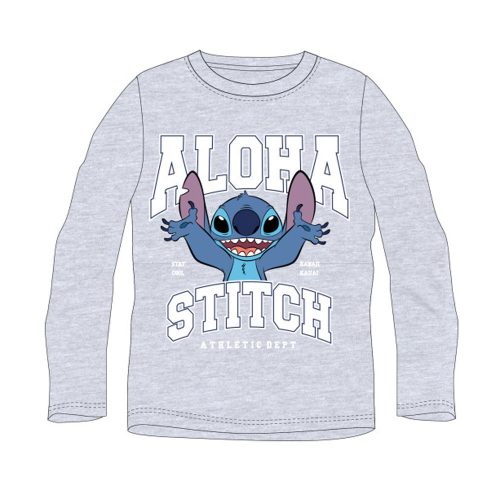 Disney Lilo és Stitch, A csillagkutya Athletic Grey gyerek hosszú póló, felső 7 év / 122 cm