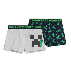   Minecraft Creeper Combo gyerek boxeralsó 2 darab/csomag 9 év / 134 cm