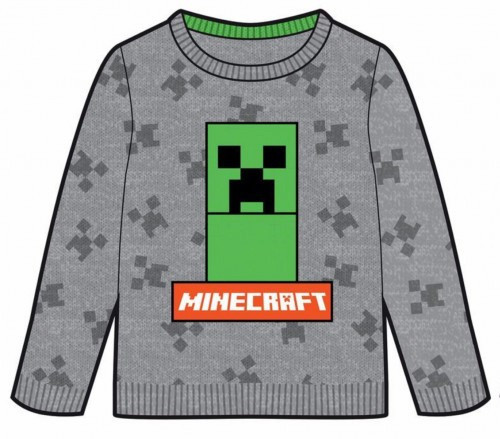 Minecraft gyerek kötött pulóver 8 év