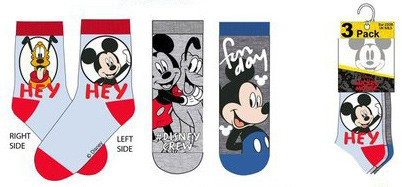 Disney Mickey Fun Day gyerek zokni 23/26
