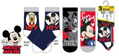 Disney Mickey Crew gyerek zokni 23/26