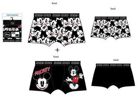 Disney Mickey férfi boxeralsó 2 darab/csomag L