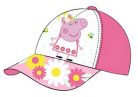 Peppa malac Flower Pink gyerek baseball sapka 54 cm