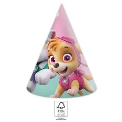   Paw Patrol Skye and Everest, Mancs Őrjárat Parti kalap, csákó 6 db-os FSC