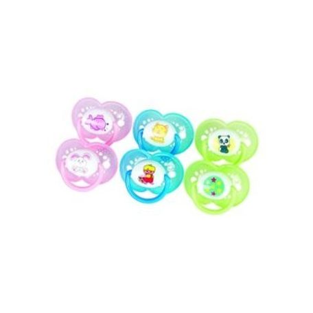 BabyBruin 2 db-os játszócumi, szilikonos kupak nélkül (0-6 hóig) zöld színben *