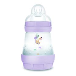   MAM Anti-Colic Matt cumisüveg 160 ml (2024) - 0h+ - Lila - Zsiráf