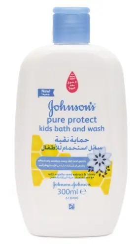 Johnsons' Pure Protect Kids hab-és tusfürdő 300ml