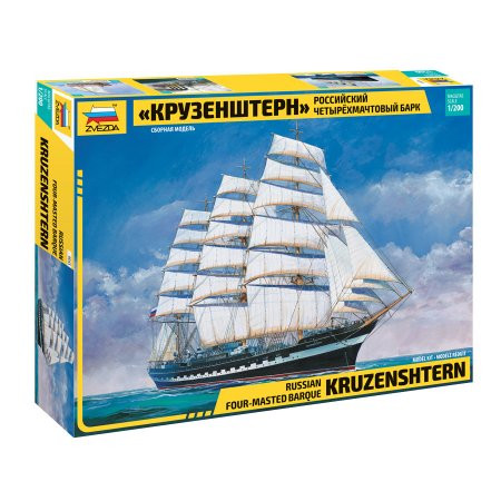 Zvezda Krusenstern Sailingship  1:200 makett hajó (9045)