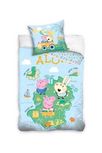 Peppa pig, Peppa malac ágyneműhuzat 140×200cm, 70×90 cm Aloha!