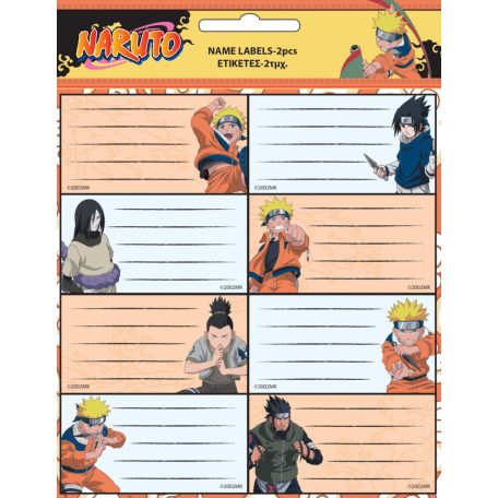 Naruto füzetcímke 16 db-os
