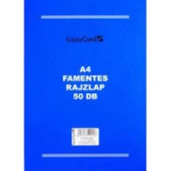 Lizzy Card - A4 famentes rajzlap tömb, 50 db.