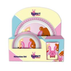 Rabbit, nyúl melamin étkészlet