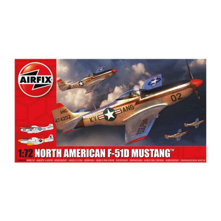 Airfix North American F-51D Mustang 1:72 makett repülő (A02047A)
