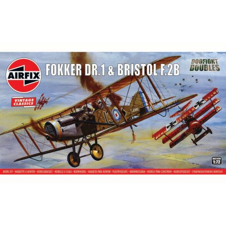 Airfix - Fokker DR1 Triplane & Bristol Fighter Dogfight Double 1:72 (A02141V)