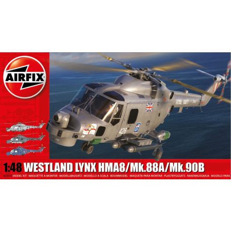 Airfix Westland Navy Lynx Mk.88A/HMA.8/Mk.90B 1:48 makett helikopter (A10107A)
