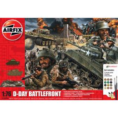   Airfix D-Day Battlefront Gift Set 1:76 makett készlet festékkel és kiegészítőkkel (A50009A)