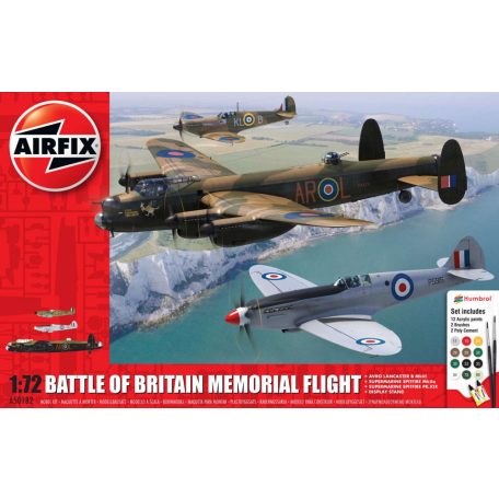 Airfix Battle of Britain Memorial Flight 1:72 makett készlet festékkel és kiegészítőkkel (A50182)