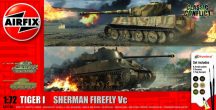   Airfix - Classic Conflict Tiger 1 vs Sherman Firefly 1:72 (A50186)