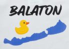 Rövid ujjú baba body Balaton mintával