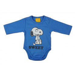 Hosszú ujjú baba body Snoopy mintával