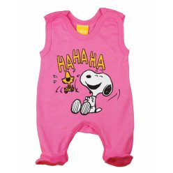 Ujjatlan vékony pamut rugdalózó Snoopy mintával