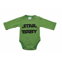 Star baby feliratos hosszú ujjú baba body