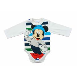 Hosszú ujjú baba body Mickey egér mintával