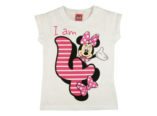 Disney Minnie szülinapos kislány póló 4 éves