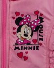 Vízlepergetős bélelt kapucnis kabát Minnie egér mintával