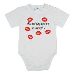 Meglátogatott a nagyi! feliratos kombidressz fehér