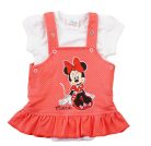 Disney Minnie 2 részes, kantáros szoknyás baba szett