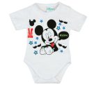 Disney Mickey fiú nyári 2 részes body/short szett Bajusz