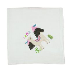Textil tetra pelenka láma mintával 70x70 cm