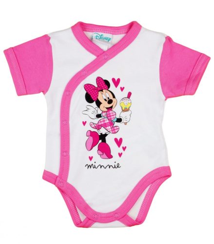 Disney Minnie rövid ujjú elöl patentos baba body