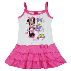   Disney Minnie és Daisy kacsa spagetti pántos fodros pamut ruha