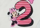 Disney Minnie szülinapos body 2 éves fehér