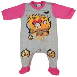   Disney Minnie halloween belül bolyhos hosszú ujjú rugdalózó