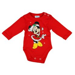 Disney Minnie karácsonyi hosszú újjú baba body