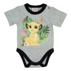 Rövid ujjú baba body Oroszlánkirály mintával