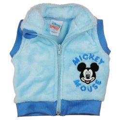 Wellsoft kisfiú baba mellény Mickey egér mintával