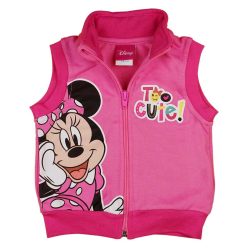   Cipzáras mellény belül bolyhos pamut anyagból, Minnie mintával