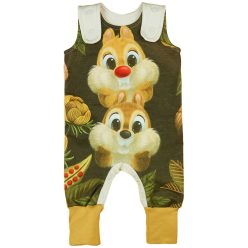   Ujjatlan baba rugdalózó Chip és Dale mintával 2:1-ben méret