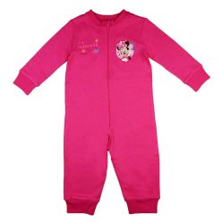   Belül bolyhos overálos kislány pizsama Minnie egér mintával