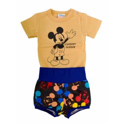   Rövidnadrágos kisfiú babaruha szett Mickey egér mintával