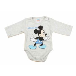 Hosszú ujjú baba body Mickey mintával