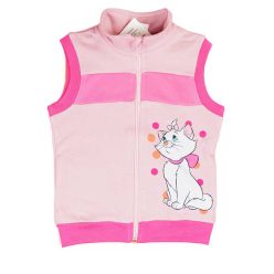 Belül bolyhos kislány mellény Marie cica mintával