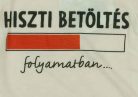 Rövid ujjú baba body "Hiszti betöltés folyamatban" felirattal