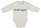 Feliratos hosszú ujjú baba body