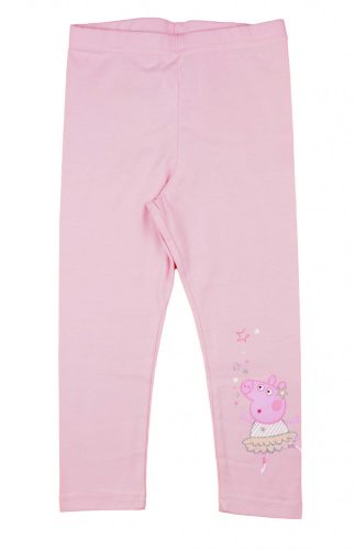 Elasztikus pamut kislány leggings Peppa malac mintával